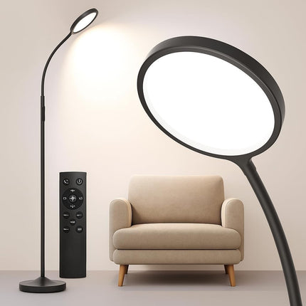 Floor Lamp Reading Standing Super Bright Dimmable LED Adjustable Light + Remote