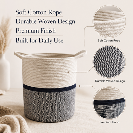 Cotton Rope Storage Basket – Small