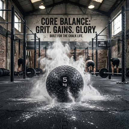 Core Balance Slam Ball 5KG Strength Gym Workout No Bounce Weighted Medicine Ball