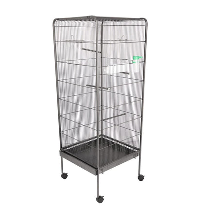 Steel Standing Cage for Cockatiels, Parrots & Pigeons Large Flight Bird Kin