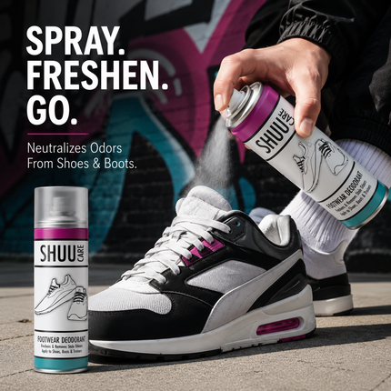 2x Shoe Boot Deodorant Spray Odour Remover Footwear Freshener Neutraliser 250ml