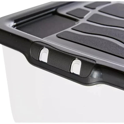 24L Storage Boxes with Lids – 3 Pack