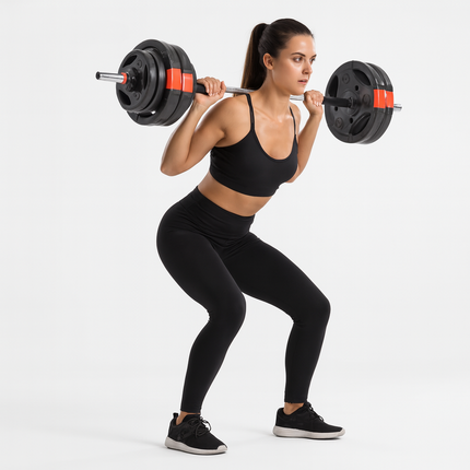 Dumbbell Set Adjustable 15KG Home Gym Fitness Training 3 Grip Weight Plates