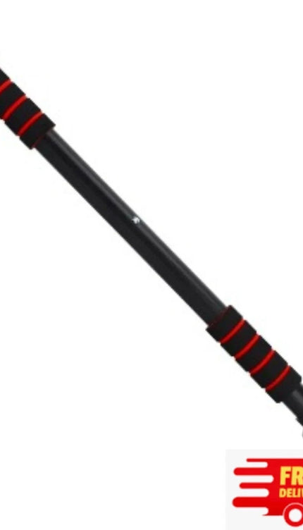 Pull Up Bar Adjustable Doorway Chin Up Exercise Strength Training Home Gym Black