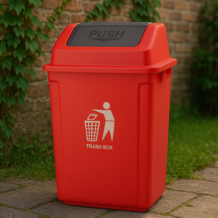 Large Swing Lid Recycling Bin for Kitchen & Home