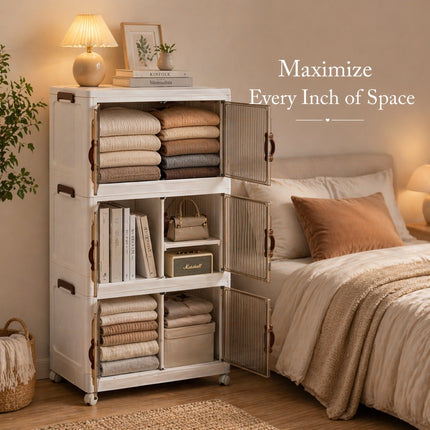 3/4 Drawer Storage Cabinet Plastic Home & Office Multi Purpose Organiser Unit