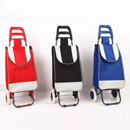 Folding Shopping Trolley with Waterproof Bag