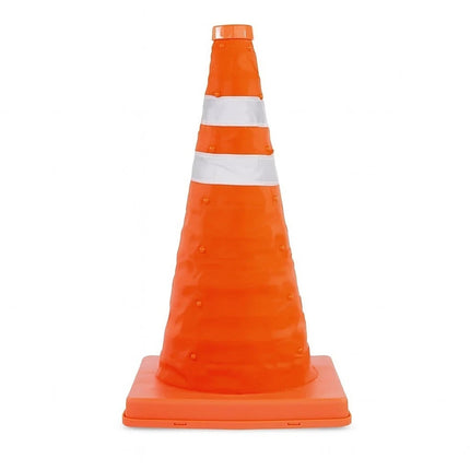 18" Pop Up Safety Traffic Cone High Visibility Durable Portable Road Warning