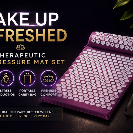Accupressure Body Mat Massage Relieve Back & Neck Pain Relax Muscles Stress +Bag