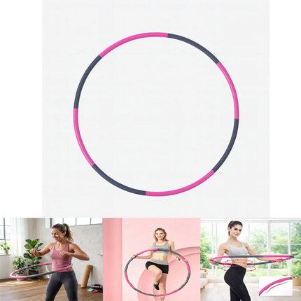 Weighted Exercise Hula Hoop 1 KG Foam Padded Adults Sport Fitness Personal Gym