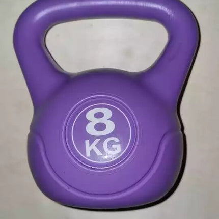 Kettlebell Set Vinyl Coated Cast Iron 4KG-20KG Gym Fitness Training Weights