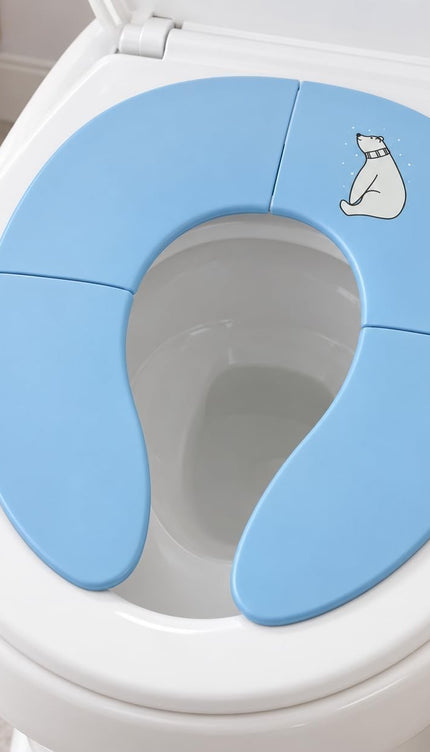 Folding Potty Training Seat Toddler Travel Toilet Trainer For Kids Blue