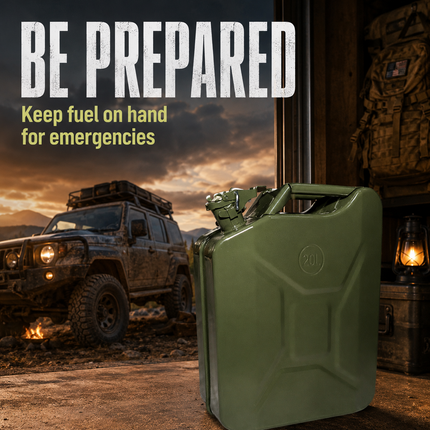 Metal Jerry Can 5L 10L 20L & Spout Heavy Duty Petrol Diesel Storage Container