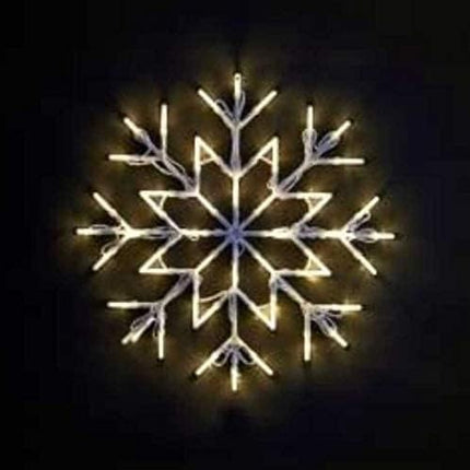 50 LED Christmas Snowflake Light Indoor Outdoor Xmas Decoration Home Garden