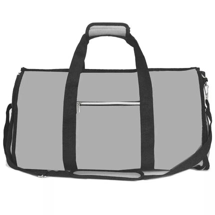 Foldable Large Duffel Travel Bag Weekend Garment Storage Carrier Suit Cover Grey