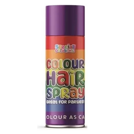 Hair Spray Temporary Rainbow Colour Party Halloween Cosplay Easy Wash - 200ML