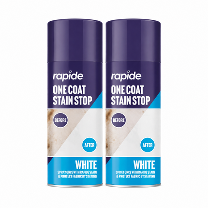 2x Stain Stop Spray Blocker 1-Coat White Aerosol Damp Mould Prevent Paint 400ml