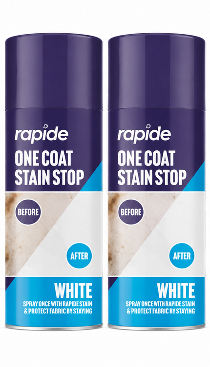 2x Stain Stop Spray Blocker 1-Coat White Aerosol Damp Mould Prevent Paint 400ml