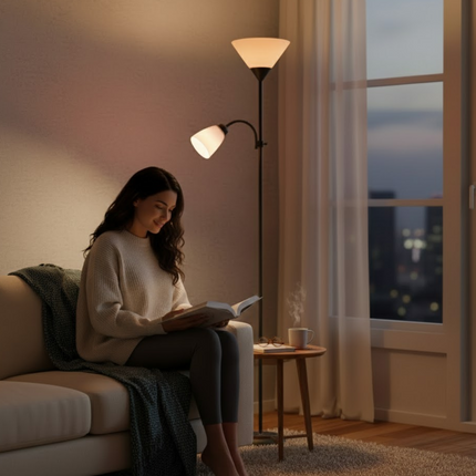 Adjustable Floor lamp For Living Room Bedside With Reading Modern Light Lamps