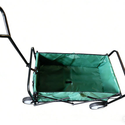 Collapsible Folding Wagon Trolley Cart 80kg On Wheels Festival Camping & Garden