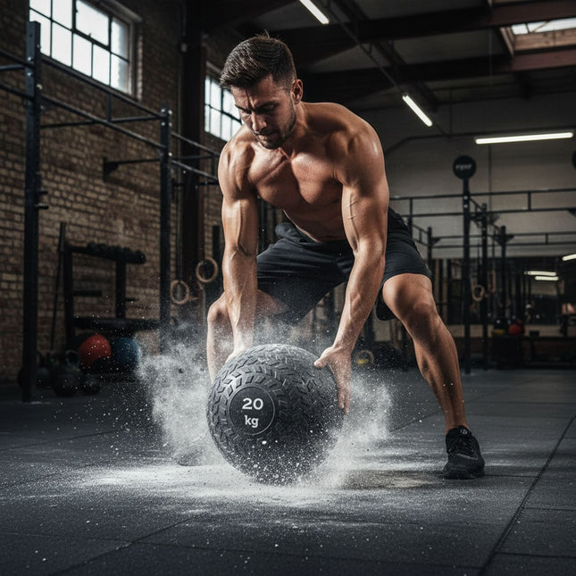 Core Balance Slam Ball 20KG Bounce Resistance Gym Workout Weighted Medicine Ball