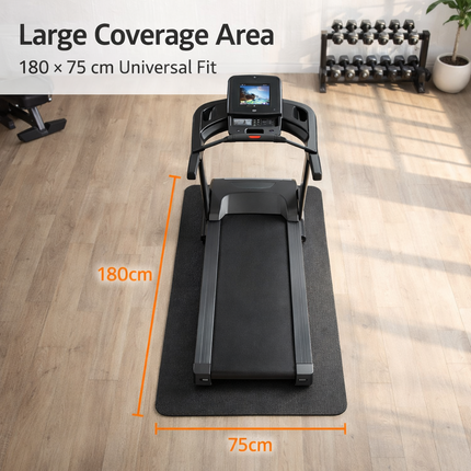 6mm Fitness Equipment Mat 180x75cm for Treadmill, Elliptical & Exercise Bike