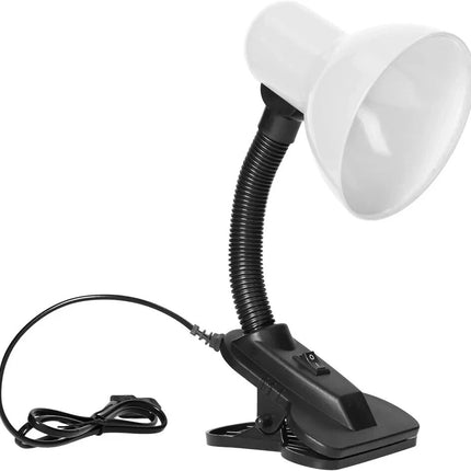 Adjustable Desk Clamp Lamp Bed Study Reading Light Clip On Table Lamp Black