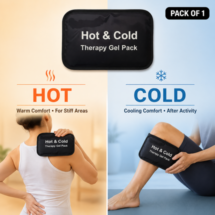 Hot Cold Gel Pack Reusable Heat Ice Therapy Migraine Sports Injury Pain Relief