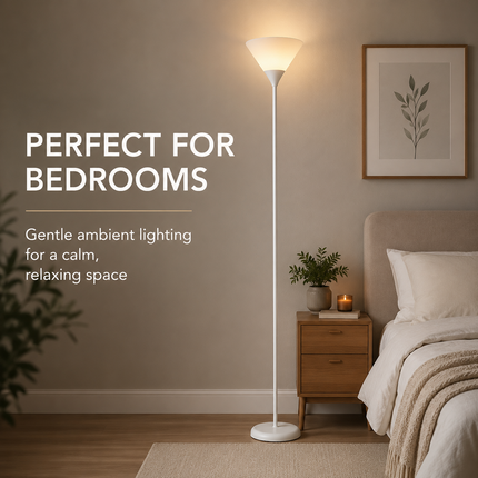 Uplighter Floor Lamp Sleek & Modern Standing Tall Lamp for Home Office