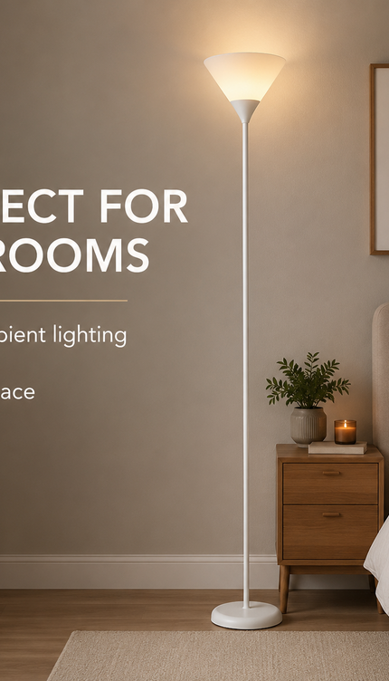 Uplighter Floor Lamp Sleek & Modern Standing Tall Lamp