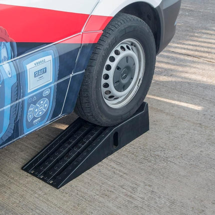 3 Ton Heavy Duty Plastic Car Ramps Stackable Garage Lift Repair -Trailer Use 2pc