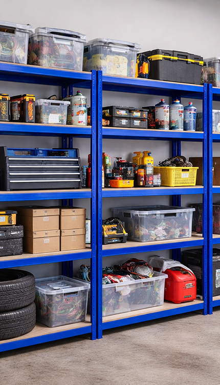5 Tier Garage Shelving Unit 180 × 90 × 40cm