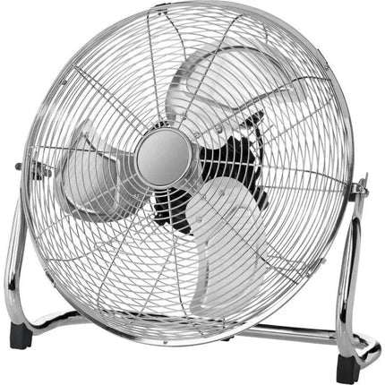 Challenge 18 Inch 3 Speed Desk & Floor Fan Adjustable Tilt Chrome Finish-USED