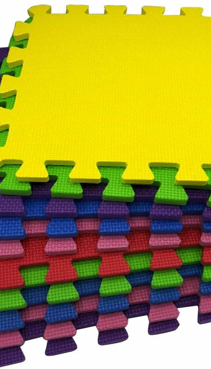 Color Eva Foam Mats Soft Floor Tiles Interlocking Kids Play Gym Exercise 60x60cm