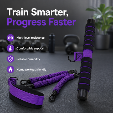 Pull Up Assistance Bands with Handle Foot Knee Support Multifunction Gym Workout