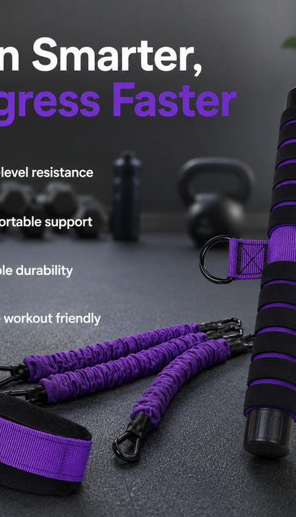 Pull-Up Pedal Resistance Band with Handles for Abs & Legs