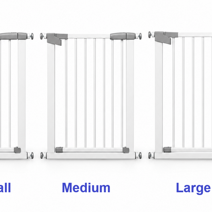 Baby Stair Gate | Pressure Fit Auto-Close Child & Pet Safety Gate – White