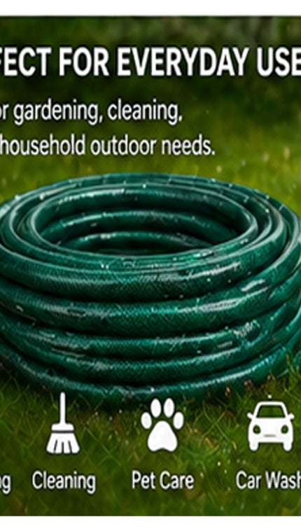 Reinforced Green PVC Garden Hose Set