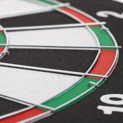 17" Double Sided Dart Board Game Set Round Family Tip Target Board With 6 Darts