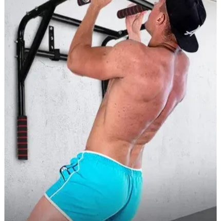 Pull Up Bar Wall Mounted Chin Up H Duty Power Tower Dip Station Multifunctional