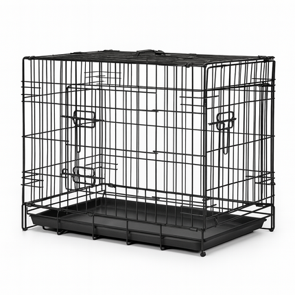 Pet Cage Metal Puppy Training Crate Portable Dog Carrier Suitable for Cats & Dog
