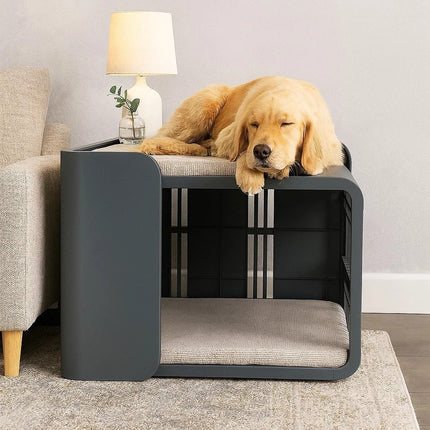 Pet Bed for Cats & Dogs Double Layer with 2 Soft Mattress Cushions Lightweight