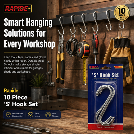 Stainless Steel S Hooks – Pack