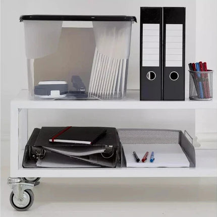 24L Storage Boxes with Lids – 3 Pack