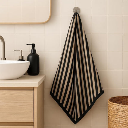 2 Pack Cotton Terry Bath & Shower Towels Soft Absorbent 50x40cm for for Unisex