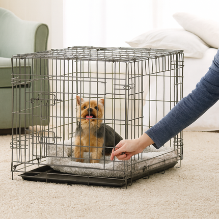 48" Strong Metal Dog Crate Pet Carrier Cage with Removable Tray for Dogs & Cats