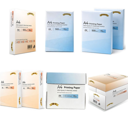 A4 Printer Paper 70gsm 80gsm Home Office Inkjet Laser Printer Copiers Reams