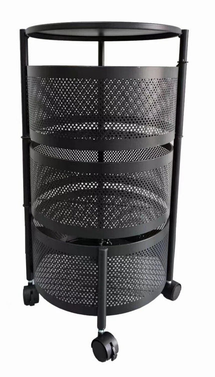 4/5/6 Tier Rolling Storage Trolley – Space-Saving Kitchen & Home Organizer