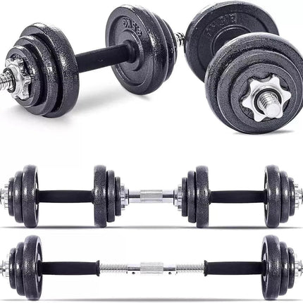 Cast Iron Dumbbell & Barbell Set – 50kg