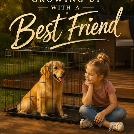 Dog Crate Metal Pet Cage Portable Puppy Kennel